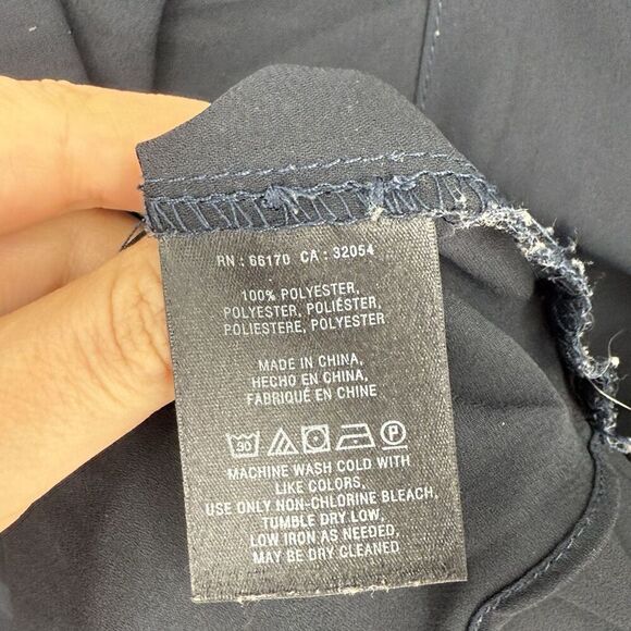 Maeve Eva Drape Front Blouse Blue Women’s Size 12 - Picture 5 of 5